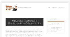Desktop Screenshot of empresarioenusa.com